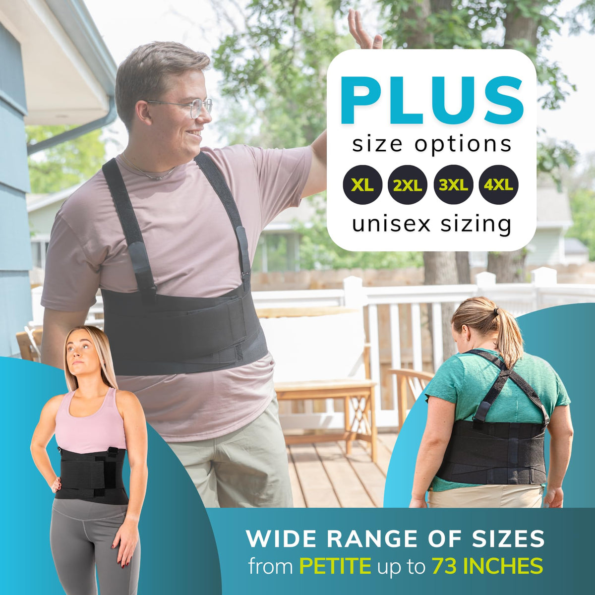 BraceAbility Work Back Brace uses double-pull tension for enhanced support.