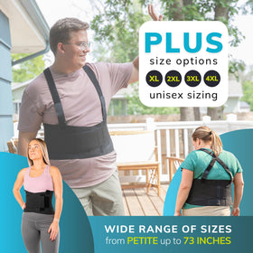 BraceAbility Work Back Brace uses double-pull tension for enhanced support.