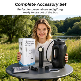 Brarvagur bidet with ergonomic handle for easy grip.