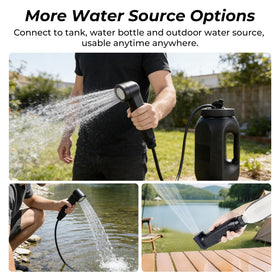 Brarvagur bidet with 1.2m hose for flexible water access.