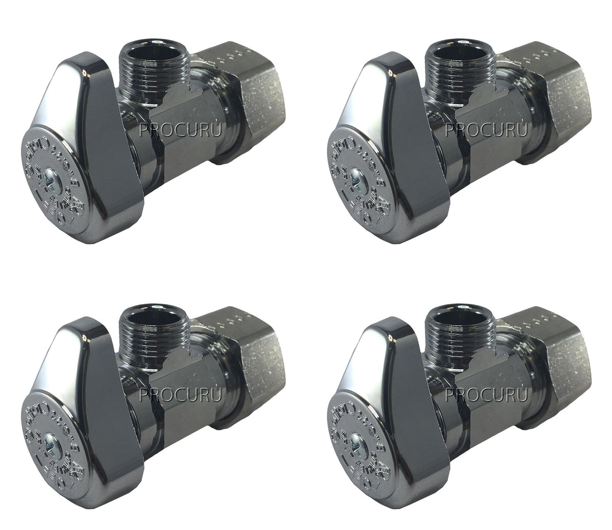BrassCraft G2CR19L1X valve showing 1/2 in inlet to 3/8 in outlet for reliable shut-off.