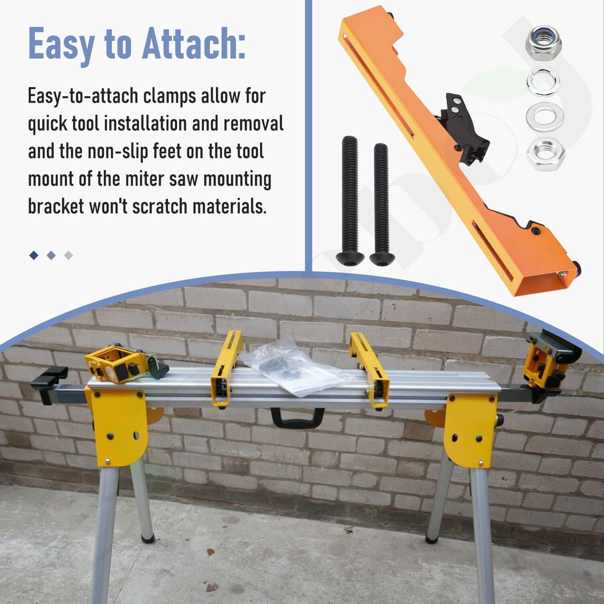 Two-bracket Braveboy kit provides stable placement on a workshop bench