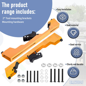 Two-pack Braveboy brackets compatible with Dewalt miter saw stands