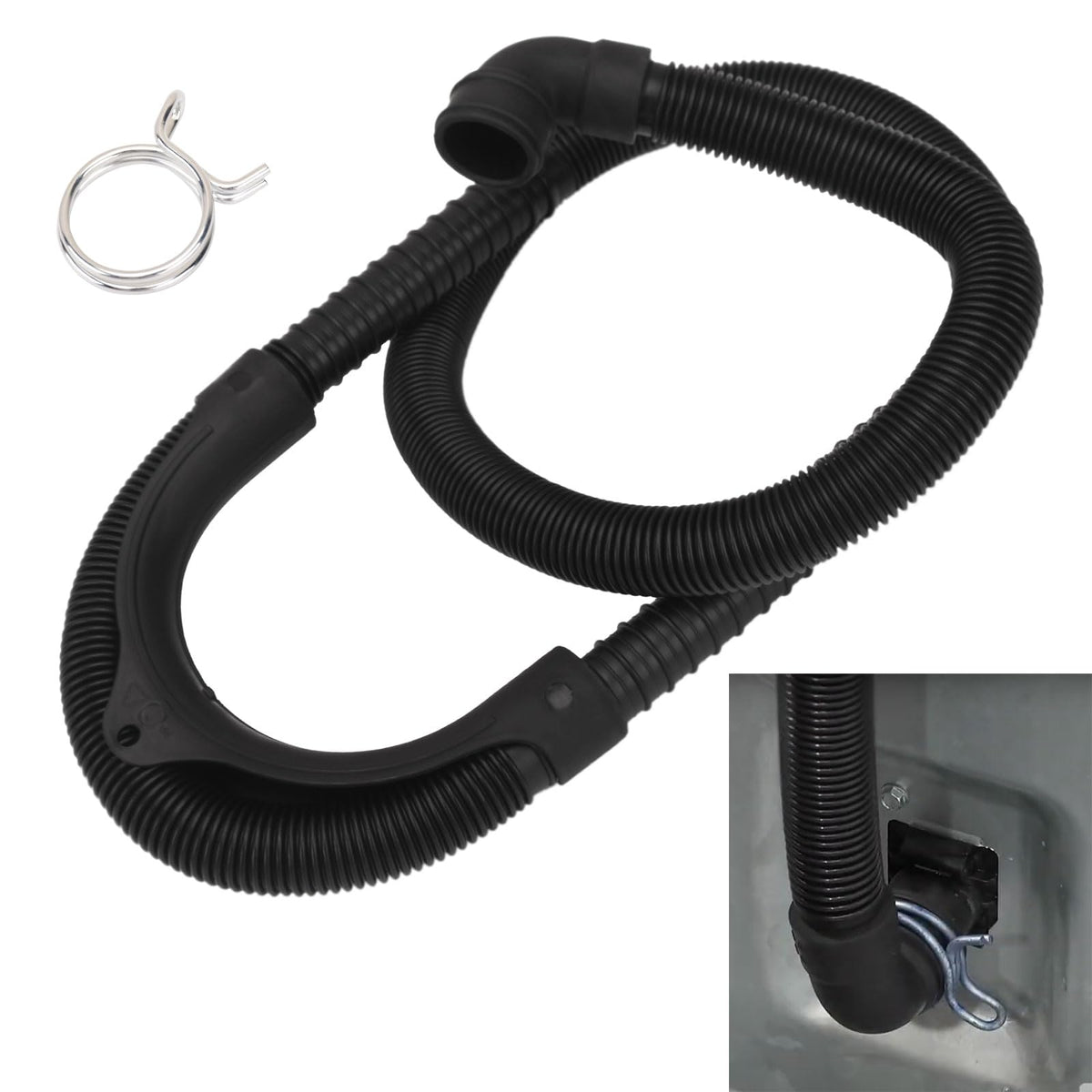 Braveboy W11244231 drain hose 4ft long ready for reliable washer drainage