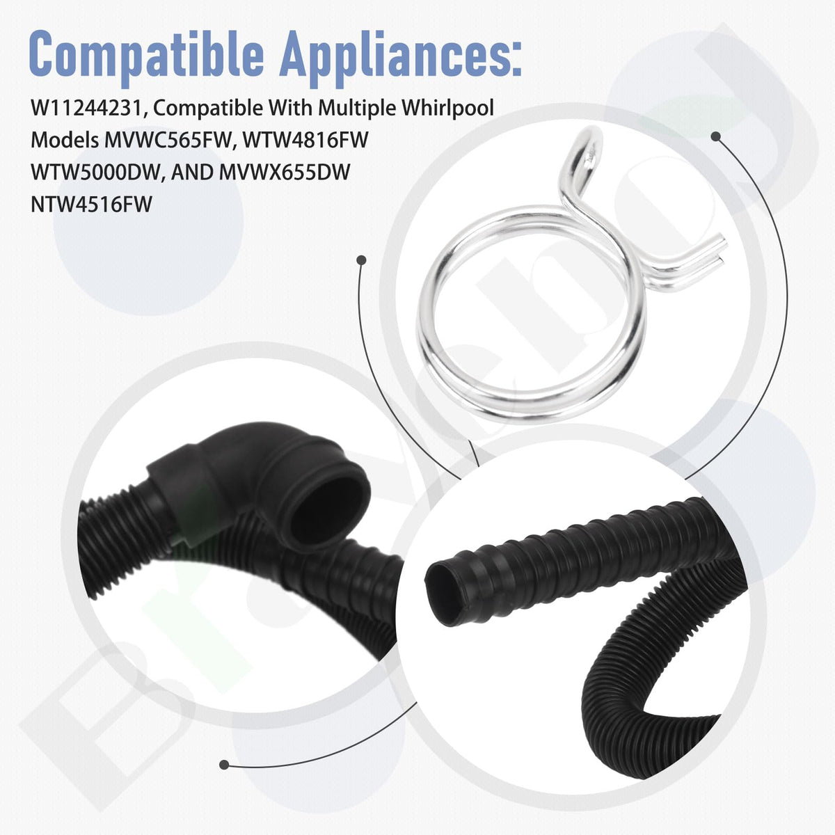 Braveboy W11244231 replacement for W10221546 ensures leak-free operation