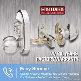 Bravex deadbolt borehole close-up, fits standard doors.