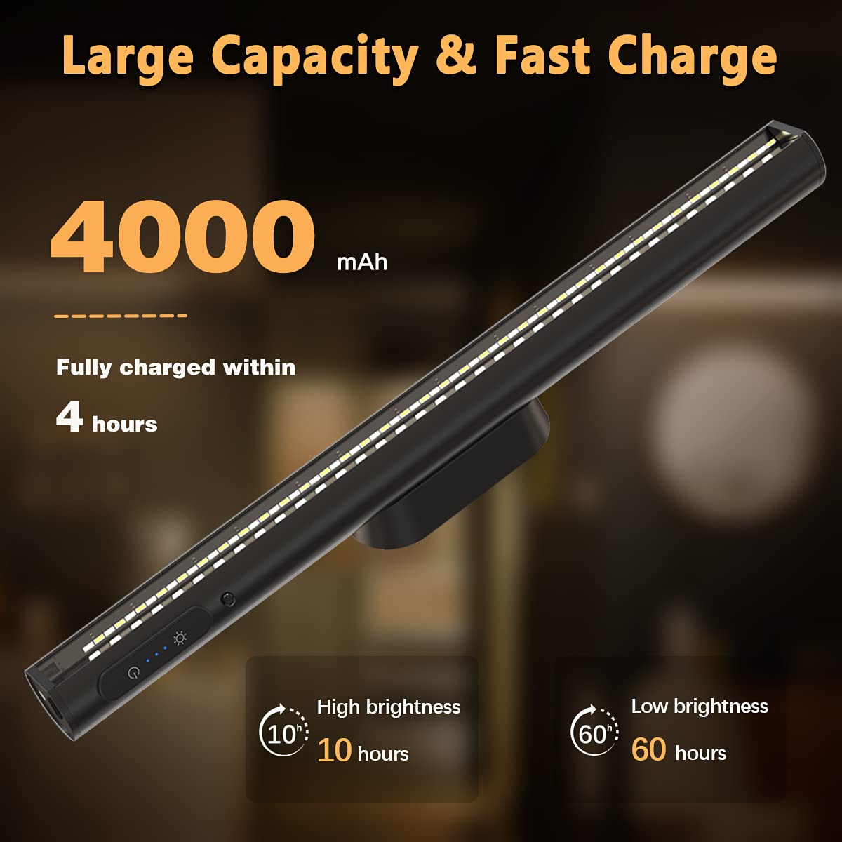 Bravzurg dimmable LED light with three color temps for versatile ambience.