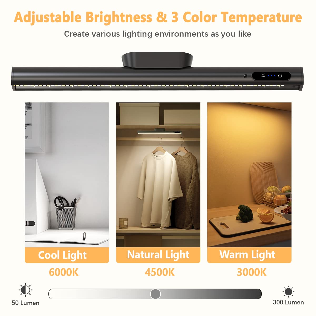 Bravzurg under-cabinet light in kitchen offering bright, adjustable mood lighting.