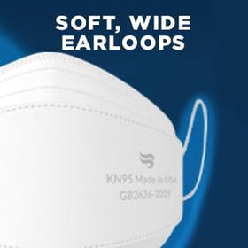 Breatheze KN95 mask inside view reveals multi-layer nonwoven fabric