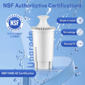BREAUILL NSF 42 certified filter reduces chlorine odor and taste