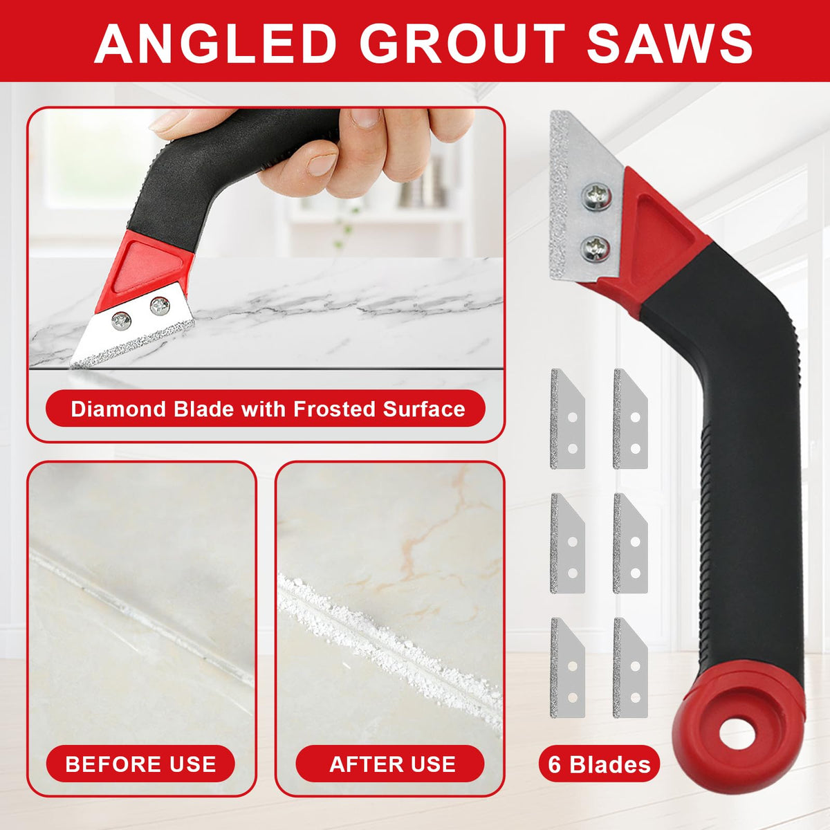 Breeker seven cleaning blades for detailed grout cleaning