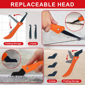 Breeker caulk remover tool simplifies bathroom caulk renewal