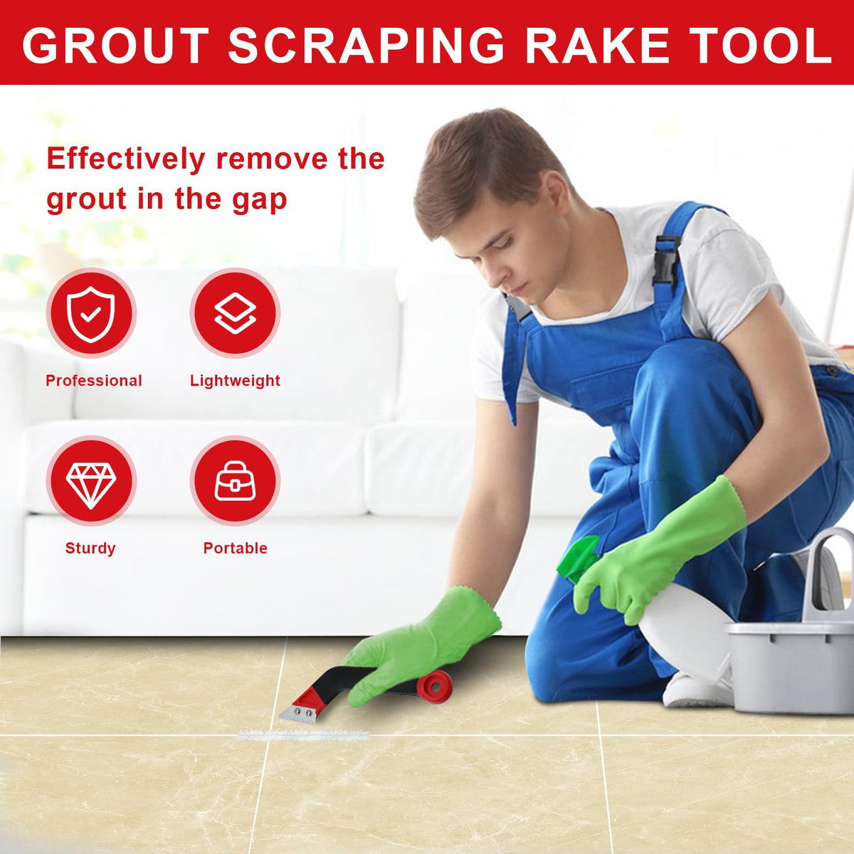 Breeker professional grout gloves improve grip and protection