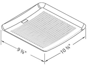 Energy-efficient BreezSlim SLM50 helps reduce power use in daily venting.