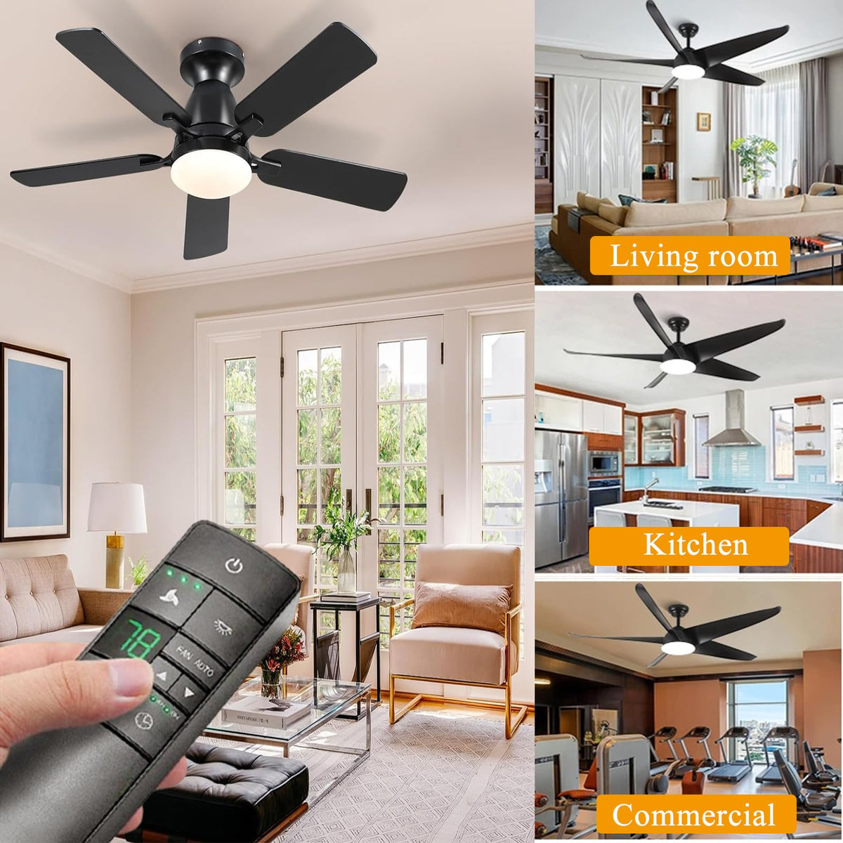 HD3 remote timer function with 2, 4, and 8-hour options
