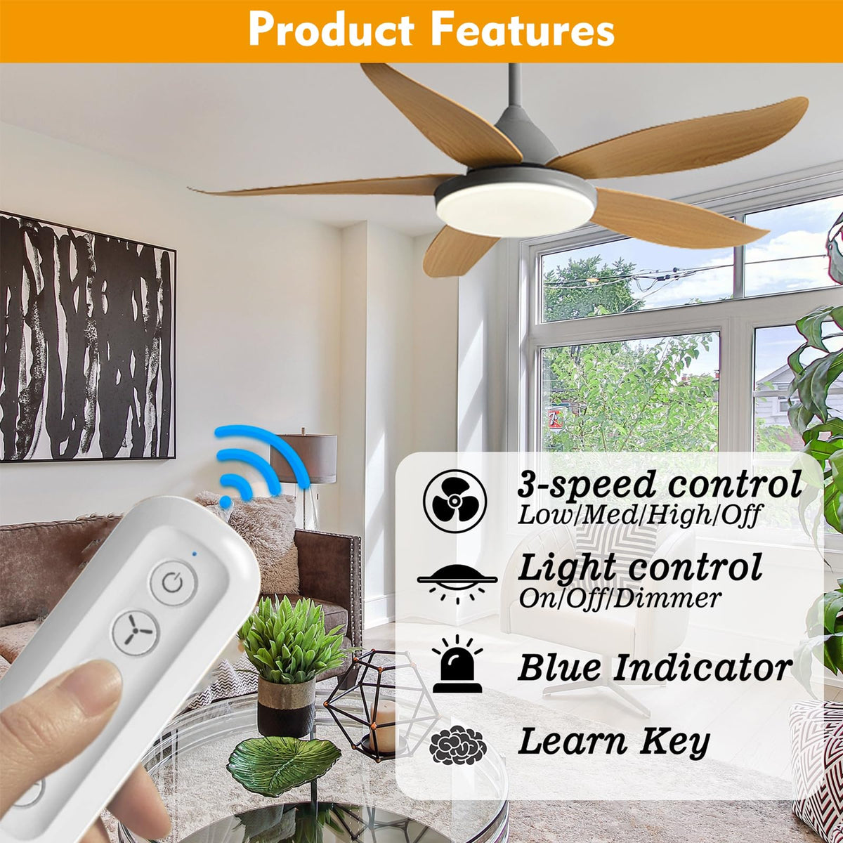Receiver unit for Breeze Bay ceiling fan remote compatibility