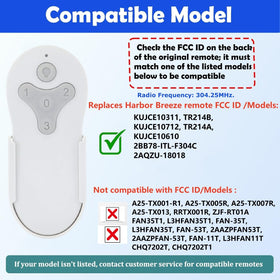 Breeze Bay remote pairing with Learn or 0 key for fast setup.