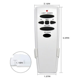 Breeze Bay remote lists compatible Hampton Bay receivers for quick matching.