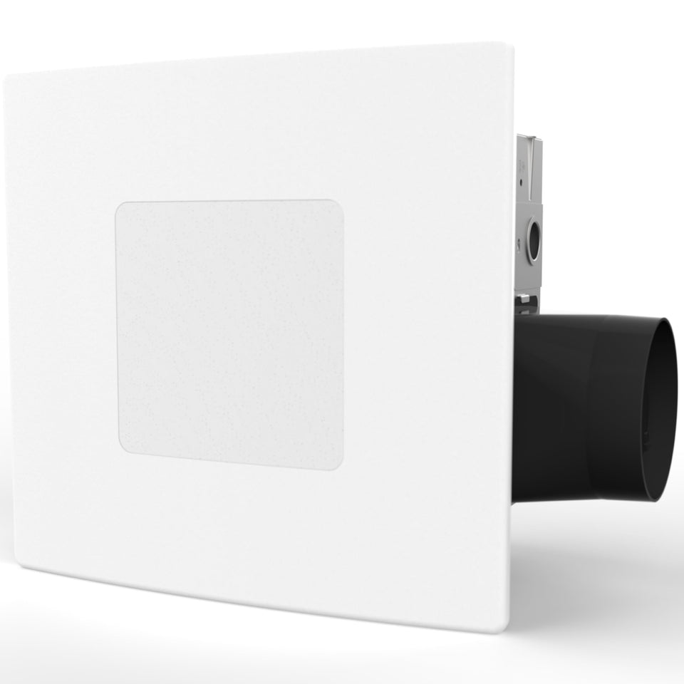 Breeze Easy no attic install demonstrates quick room-side mounting.