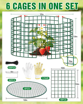Breeze Touch metal garden cloches shown ready for assembly in the garden.