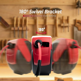 BreezeReel universal quick connect fits most air tools for easy tool changes.