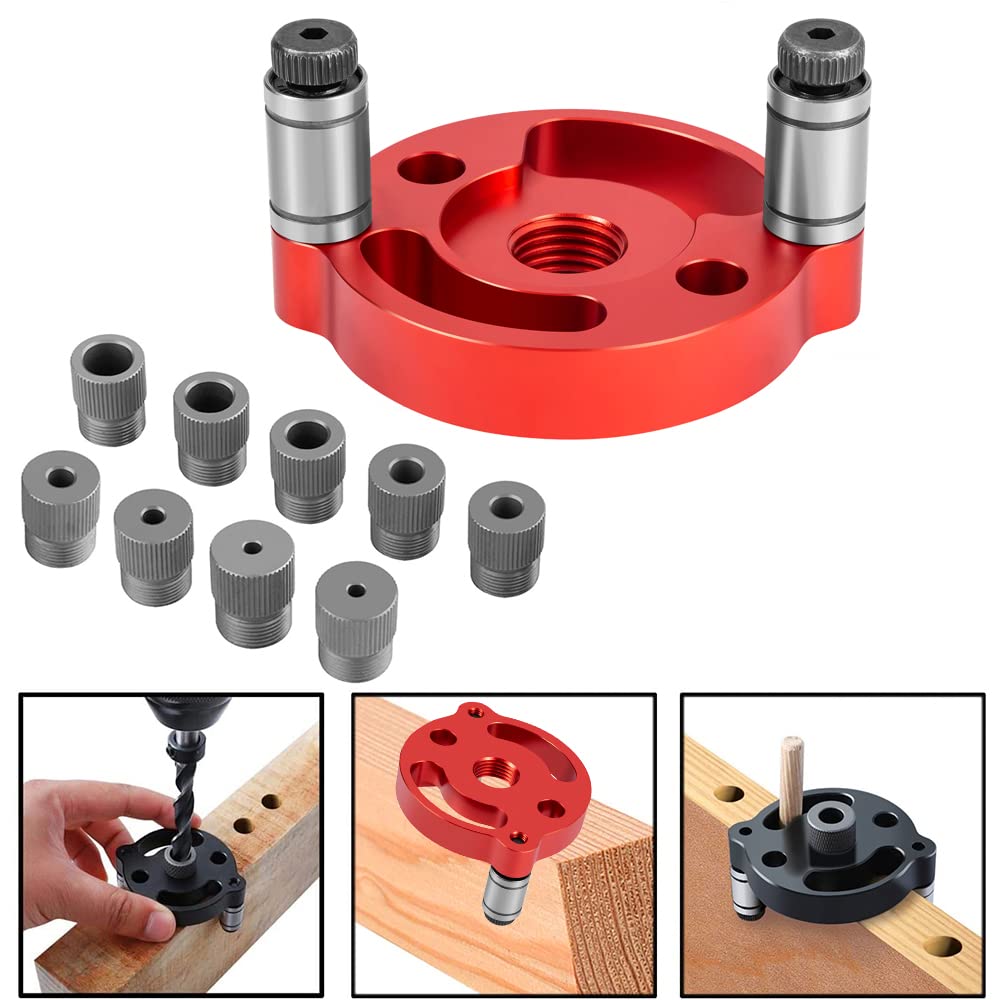 Breezliy drill guide attachments show versatile sizes for various dowel needs.