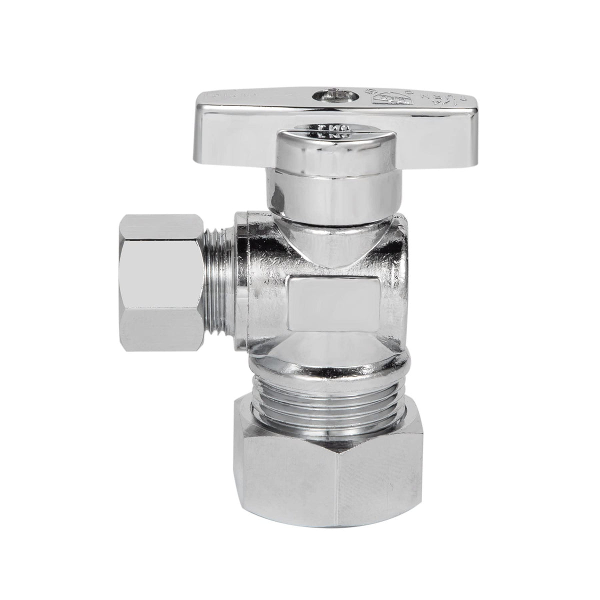 Breezliy inlet-outlet dimensions illustrate compatible 1/2 nominal and 3/8 OD compression.