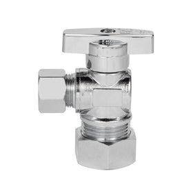 Breezliy inlet-outlet dimensions illustrate compatible 1/2 nominal and 3/8 OD compression.