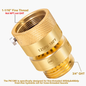 Breezliy PK1390 self-draining anti-siphon mechanism in action.