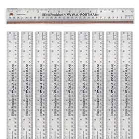 Breman Precision 12inch cork-back metal ruler for precise measurements in crafting and school work