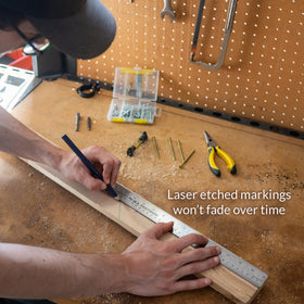 Breman Precision etched markings ensure readable measurements on every use.
