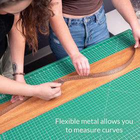 Breman Precision metal ruler set includes common sizes for projects.