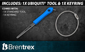 BRENTREX tool with braided keyring stays handy for on-the-go use