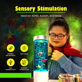 Brewish Bubble Fish Lamp moving fish and bubbles for sensory engagement and focus