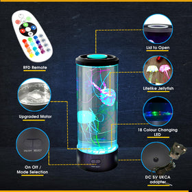 Brewish Jellyfish Lamp enhances office decor with tranquil glow