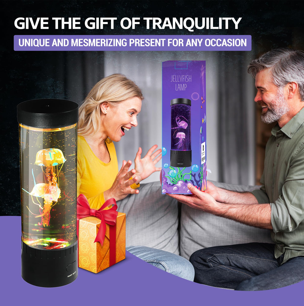 Brewish Jellyfish Lamp movement and color changes enhance any room.