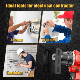 BRHABO square slot cutter works on drywall and wood with ease.