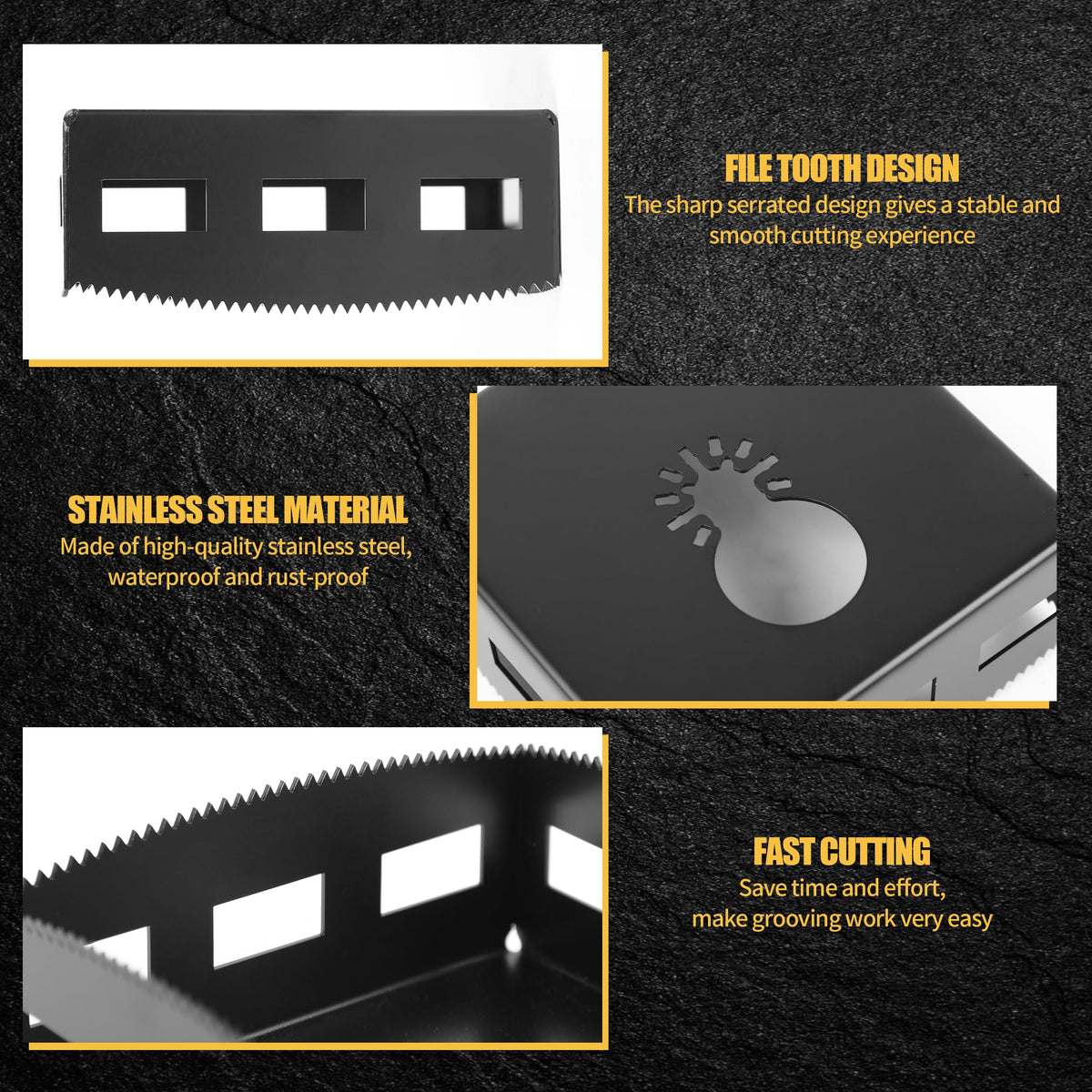 BRHABO square slot cutter with universal quick-release interface for easy tool attachment.