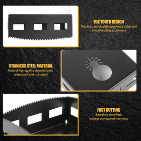 BRHABO square slot cutter with universal quick-release interface for easy tool attachment.