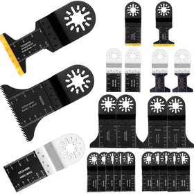 BRHABO Titanium oscillating blades pack for versatile metal, wood, and plastic cutting