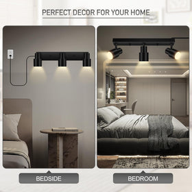 Black matte finish adds contemporary style and easy cleaning to any interior space.