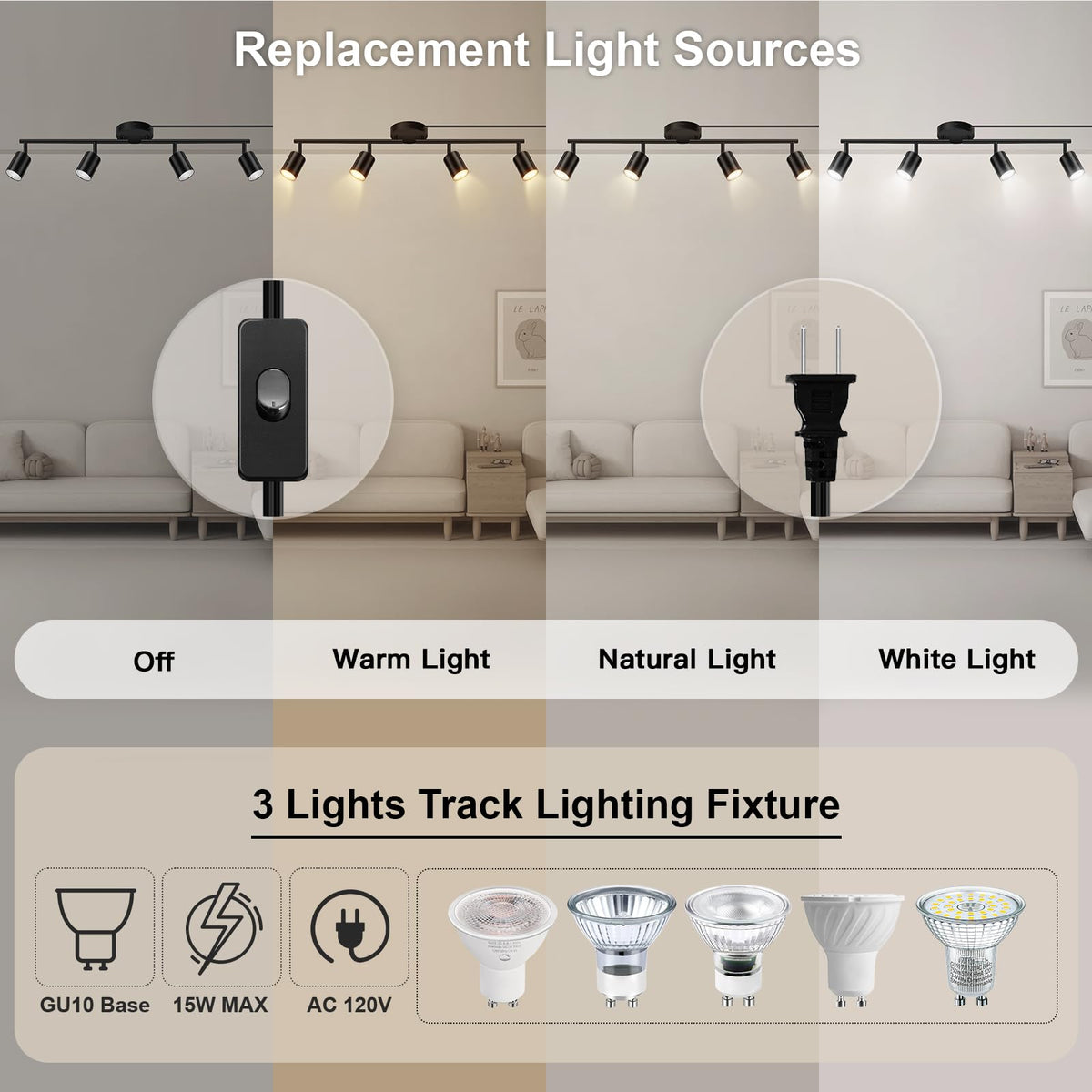 Bricosmocon matte black finish track light for modern kitchen or living spaces.