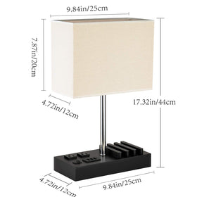 Briever office desk lamp with multiport charging in a clean, compact form.