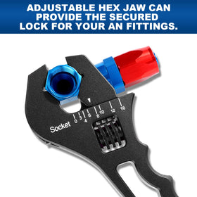 BRIFITOR AN fittings wrench ergonomic grip reduces hand fatigue during use.