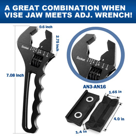 BRIFITOR AN fittings wrench slim profile enables tight-space access.