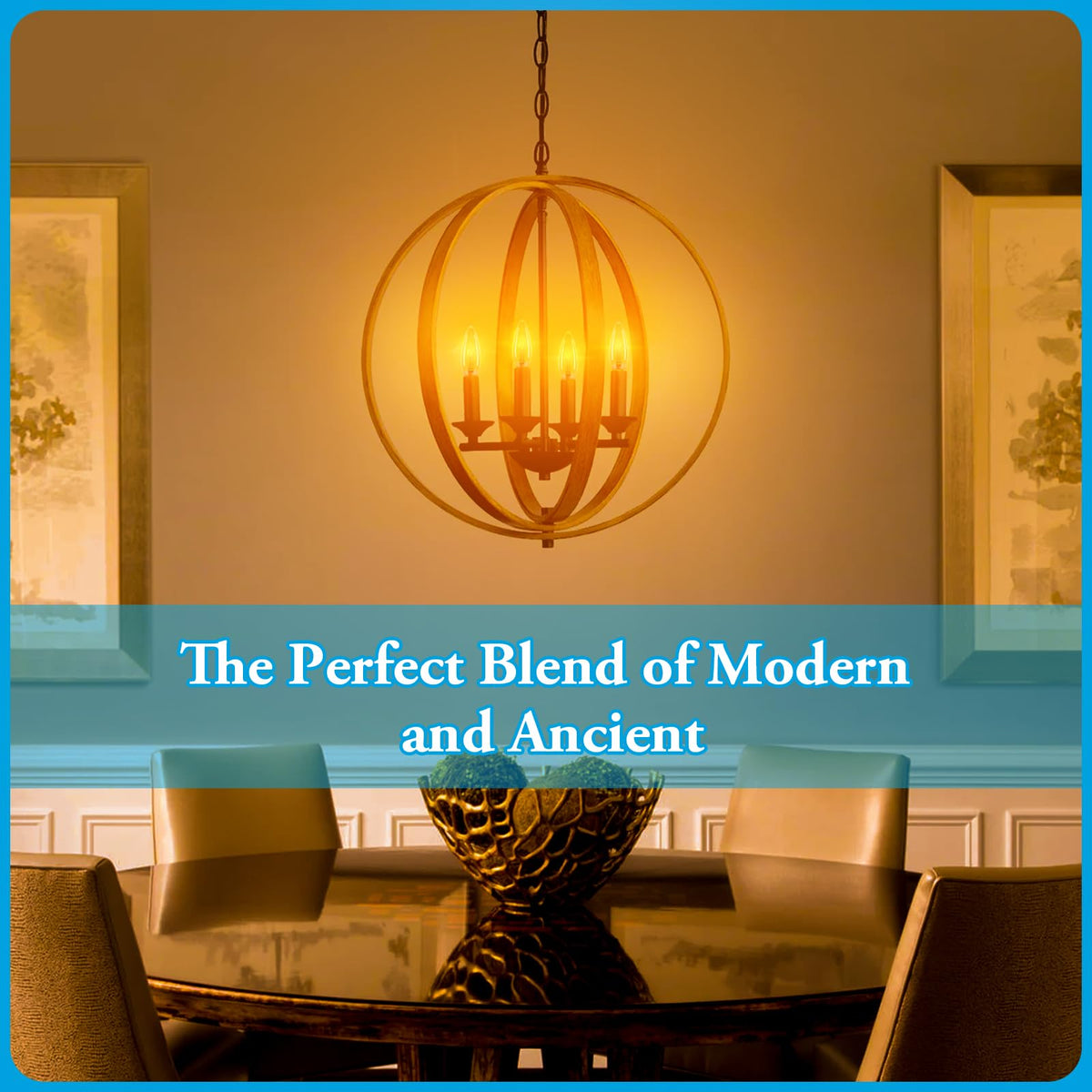 Brighfivey dimmable amber LED bulb 2000K for mood lighting