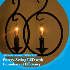 Brighfivey ultra-fine filament amber bulb adds vintage charm
