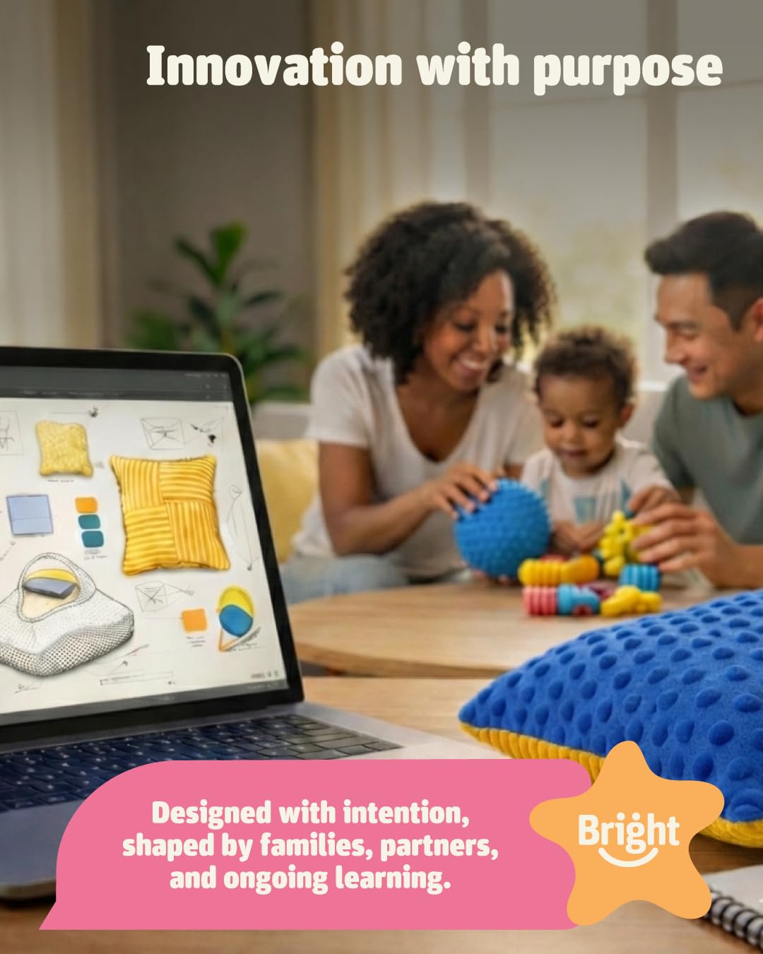 Bright Autism USB power cable keeps the lamp ready for evenings