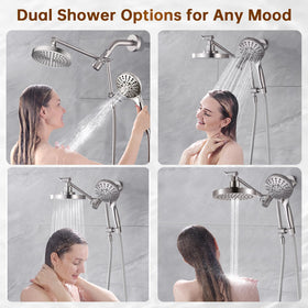 BRIGHT SHOWERS 2.5 gpm flow delivers steady spray under typical water pressure