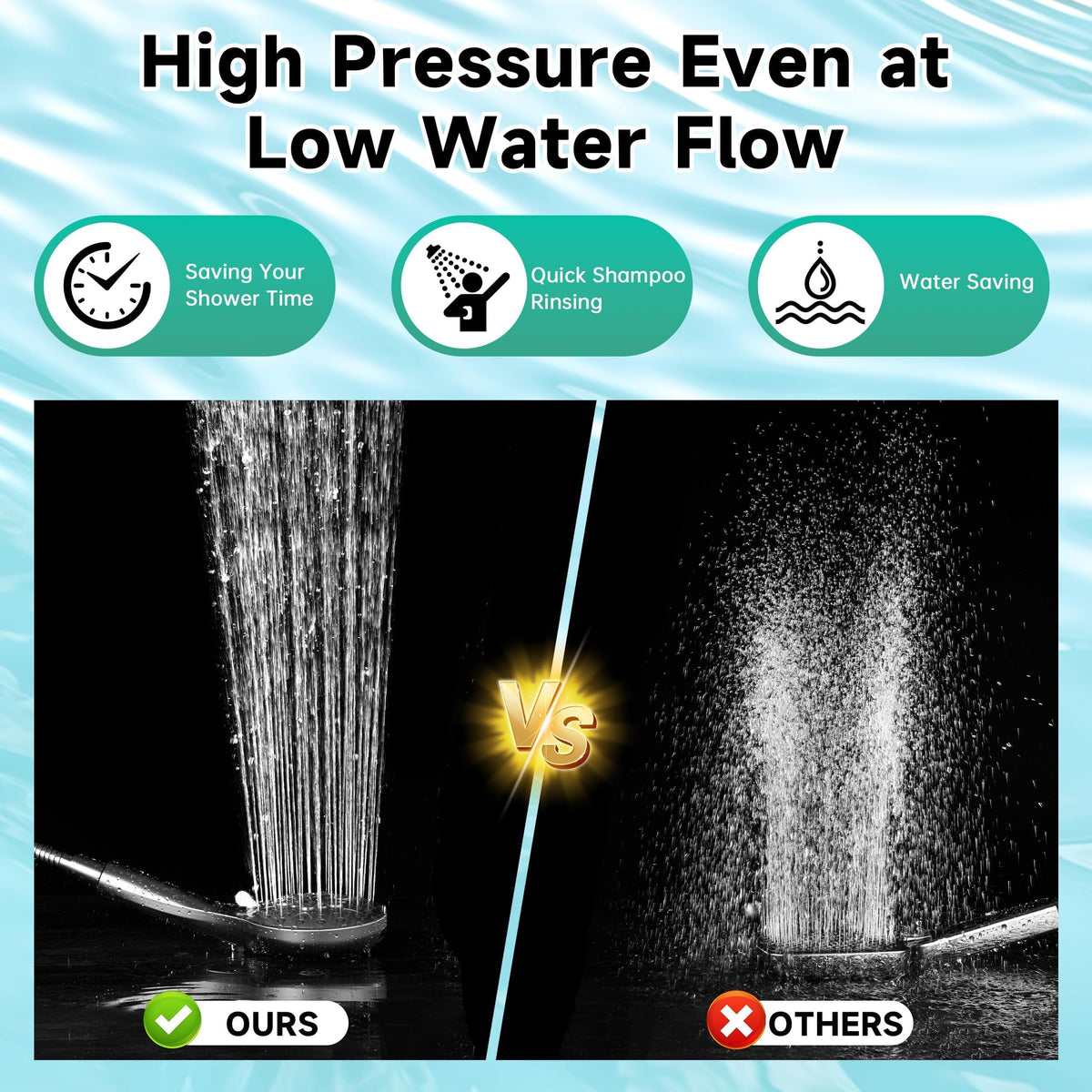 69-inch hose extends reach for tub cleaning and hard-to-reach areas.